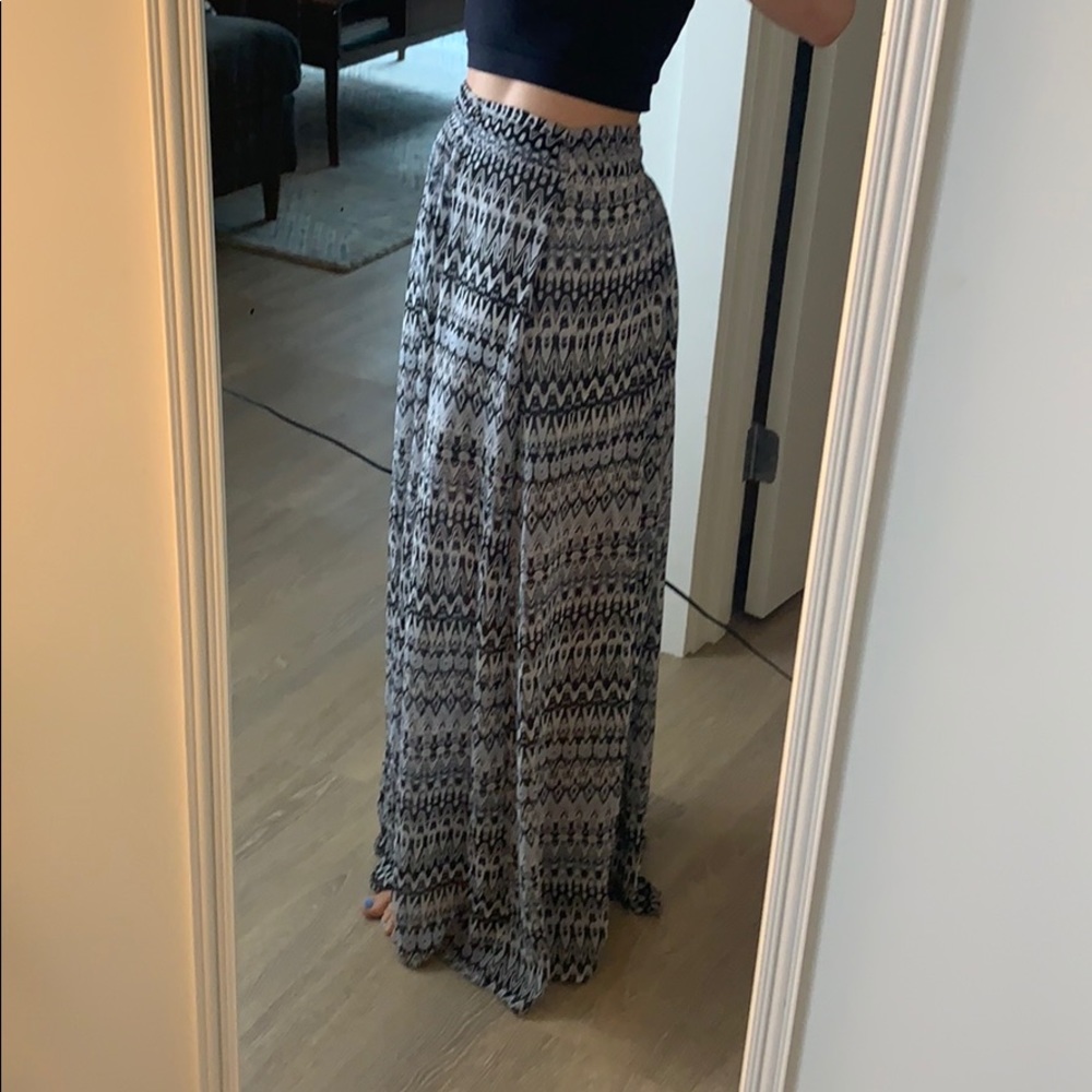 Sheer maxi skirt